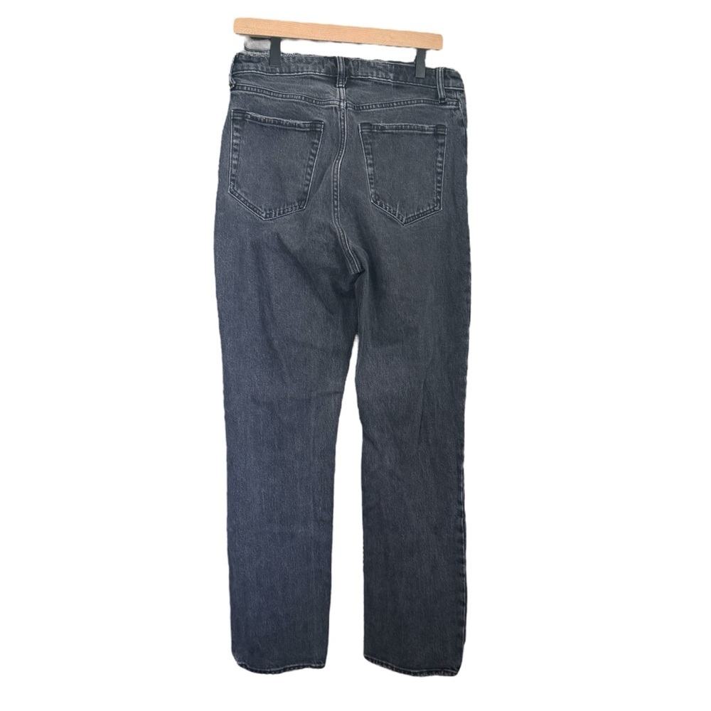 Abercrombie & Fitch Black Dad Jean/ Straight Leg Distressed - Picture 6 of 7
